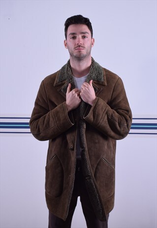 BROWN SHEEPSKIN COAT