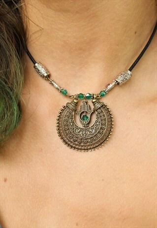 HANDMADE HAMSA BALI NECKLACE