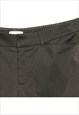 BEYOND RETRO VINTAGE BLACK DOCKERS CROPPED STYLE TROUSERS - 
