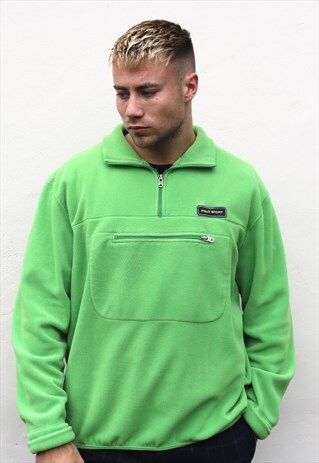 LIME GREEN POLO SPORT RALPH LAUREN FLEECE