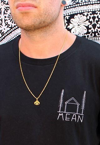 GOLD LOTUS NECKLACE