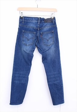 Vintage Levi's 511 Skinny Jeans Dark Washed Blue 90s 