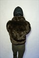 VINTAGE FAUX FUR COAT BLAZER JACKET CARDIGAN PARKA