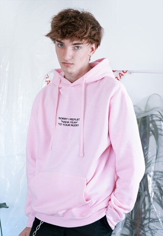 SORRY I REPLIED HAHA YEAH TO YOUR NUDES EMBROIDERED HOODIE