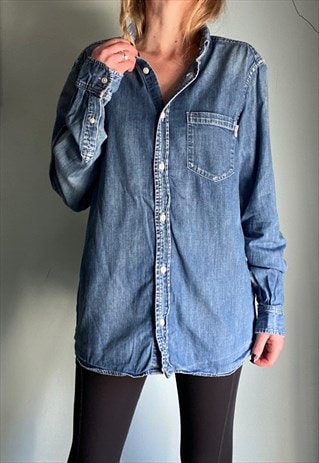 VINTAGE CARHARTT BLUE DENIM SHIRT