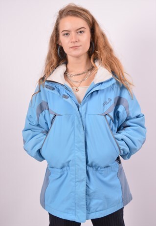 VINTAGE FILA WINDBREAKER JACKET BLUE