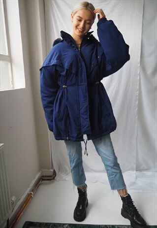 VINTAGE BLUE PARKA JACKET