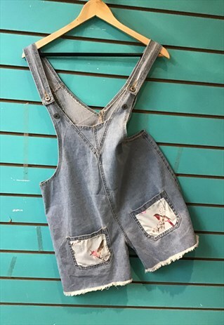 CATH KIDSTON PATCH REWORK HOT PANTS DENIM REWORK