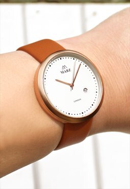 Classic Rose Gold Watch with Date