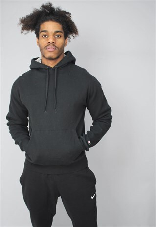 VINTAGE CHAMPION CLEAN BLACK HOODIE