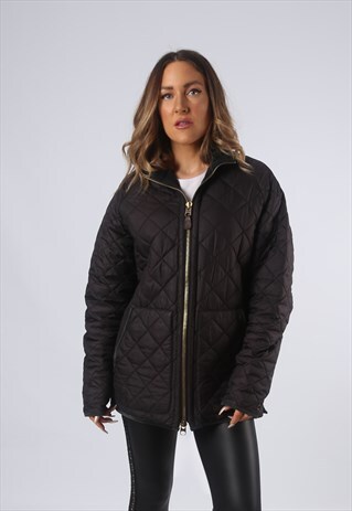 VINTAGE RALPH LAUREN QUILTED JACKET UK 14 LARGE (OAD)