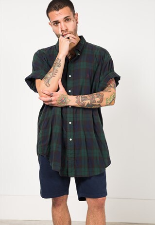 VINTAGE 80S POLO RALPH SHORT SLEEVE SHIRT/ S1821