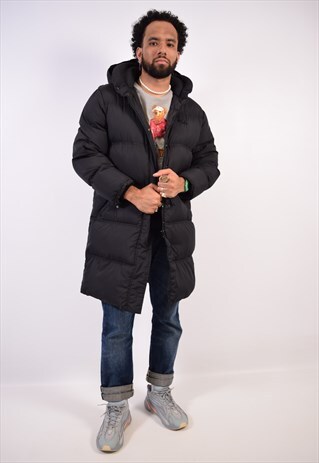 VINTAGE FILA PADDED COAT BLACK