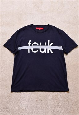 Vintage 00s French Connection FCUK Print T Shirt