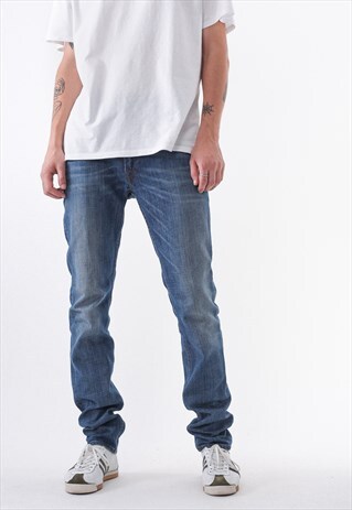 ACNE STUDIOS DENIM PANTS TROUSERS SKINNY BLUE
