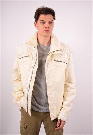 VINTAGE EMPORIO ARMANI WINDBREAKER JACKET WHITE