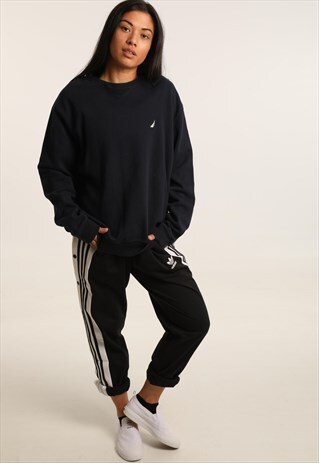 VINTAGE NAUTICA EMBROIDERED LOGO SWEATSHIRT