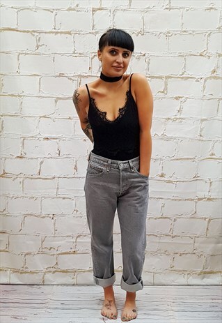 VINTAGE LEVI 501 GREY JEANS