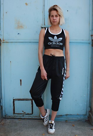 VINTAGE 90' OLDSCHOOL CLASSIC HUMMEL BLACK TROUSERS