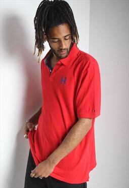 Vintage Tommy Hilfiger Polo Shirt Red