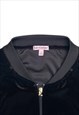 JUICY COUTURE VELOUR BLACK ZIP JACKET