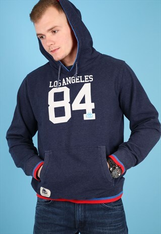 VINTAGE KAPPA HOODIE IN NAVY NH52