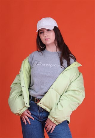 LIME GREEN CHAMPION PUFFA COAT