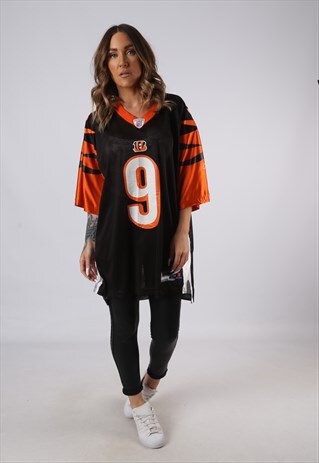 VINTAGE NFL OVERSIZED T-SHIRT FOOTBALL JERSEY TOP XL (FA5N)
