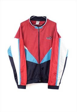 Vintage Puma Track Jacket Festival in Red M