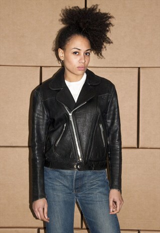 VINTAGE PAINTED LEATHER JACKET