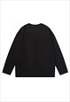 UTILITY SWEATSHIRT CYBERPUNK JUMPER GRUNGE GORPCORE THIN TOP