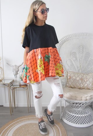 TUNIC TEESHIRT AND A WAX FABRIC