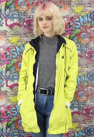 VINTAGE ADIDAS SHELL JACKET / WINDBREAKER BRANDED SPORTSWEAR