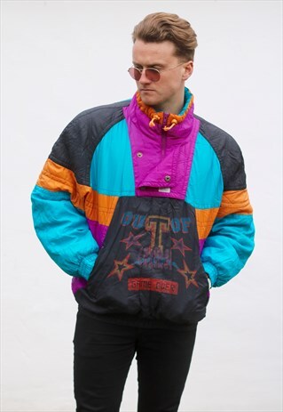 ETIREL USA VINTAGE PUFFER 1/4 ZIP COAT