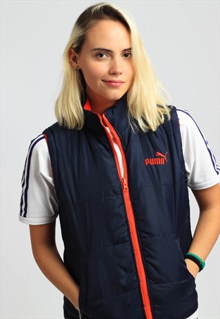 VINTAGE PUMA REVERSIBLE GILLET
