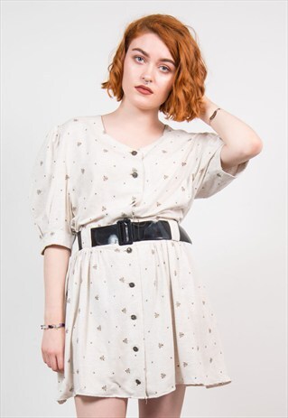 90'S CUTE BOHO MINI DRESS