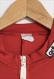 VINTAGE ADIDAS RED STRIPES OVERALLS JUMPSUIT SIZE M 19055