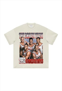 Cream the dream team 1992 Graphic fans Retro T shirt tee 