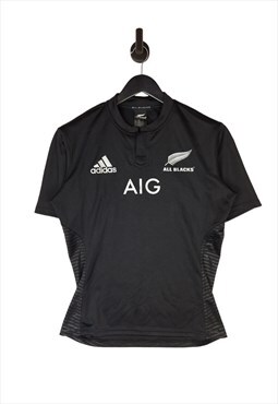 Men's Adidas 2015 New Zealand All Blacks Rugby Jersey Size M