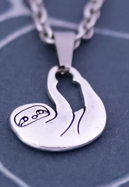 CRW Silver Sloth Necklace 