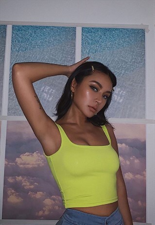 GREEN NEON TANK TOP