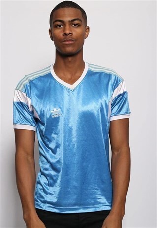 VINTAGE ADIDAS SPORTS T-SHIRT BLUE