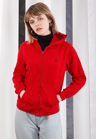 VINTAGE RALPH LAUREN HOODED SWEATSHIRT / HOODIE. UNISEX.