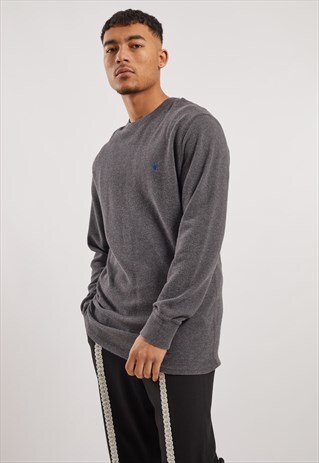 VINTAGE RALPH LAUREN LONG SLEEVE WAFFLE TOP