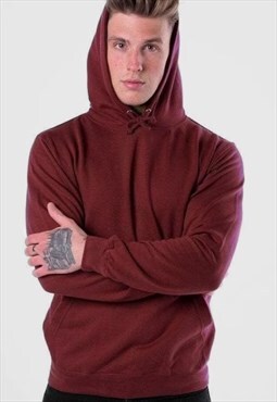 54 Floral Essential Blank Pullover Hoody - Red Maroon