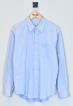 Vintage Yves Saint Laurent Shirt Blue Large