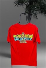 Supreme Rare Eagle Celeste Red T-shirt