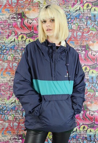 VINTAGE 90S SHELL JACKET/WINDBREAKER. UNISEX SPORTSWEAR.