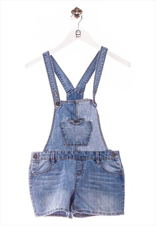 VINTAGE FALLS CREEK OVERALL SHORTS LOOK BLUE