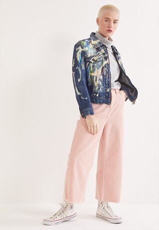 VINTAGE LEVI'S REWORK DENIM JACKET BLUE